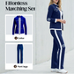 ✨ Sporty-Chic Comfort | Women's Color-Block Jacket & Pants 2-Piece Set