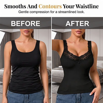 ⏰🔥Last Day Special Price‼️Women's Plus Size Lace Slim Fit Tank Top💐