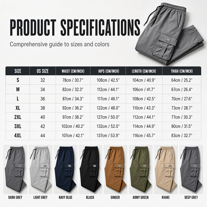 🔥 2026 Fresh Drops | Flat 50% OFF Today! 💸Men's Casual Loose Fit Cargo Pants