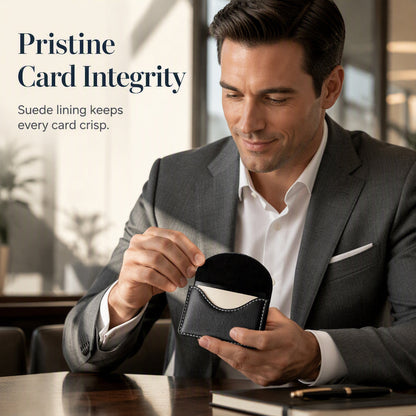 Slim PU Leather Business Card Holder