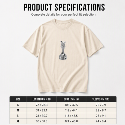 👕New Arrivals - Men's Chess Queen Graphic Tee – Breathable Fabric & Relaxed Fit for Everyday Comfort