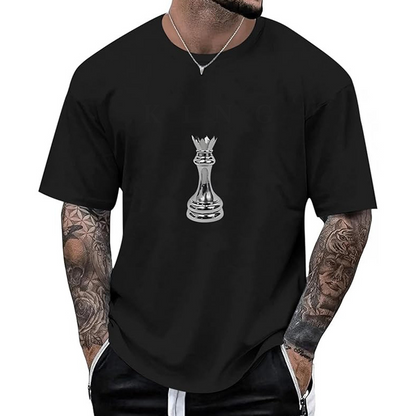 👕New Arrivals - Men's Chess Queen Graphic Tee – Breathable Fabric & Relaxed Fit for Everyday Comfort