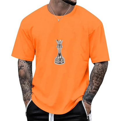 👕New Arrivals - Men's Chess Queen Graphic Tee – Breathable Fabric & Relaxed Fit for Everyday Comfort