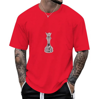 👕New Arrivals - Men's Chess Queen Graphic Tee – Breathable Fabric & Relaxed Fit for Everyday Comfort