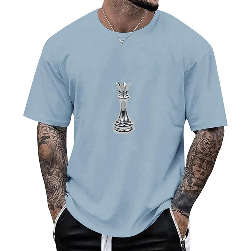 👕New Arrivals - Men's Chess Queen Graphic Tee – Breathable Fabric & Relaxed Fit for Everyday Comfort