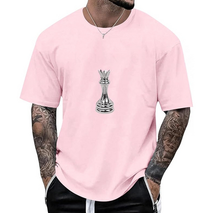 👕New Arrivals - Men's Chess Queen Graphic Tee – Breathable Fabric & Relaxed Fit for Everyday Comfort