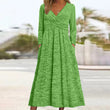 🌸 Women's Wrap V Neck Dress with Pockets– Flattering Feminine Fit With Pockets For Effortless Everyday Style 🤍