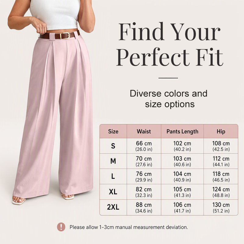 🌸Hot Sale 50% OFF💖Women's Elegant High-Waisted Wide-Leg Suit Pants