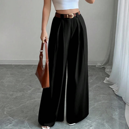 🌸Hot Sale 50% OFF💖Women's Elegant High-Waisted Wide-Leg Suit Pants