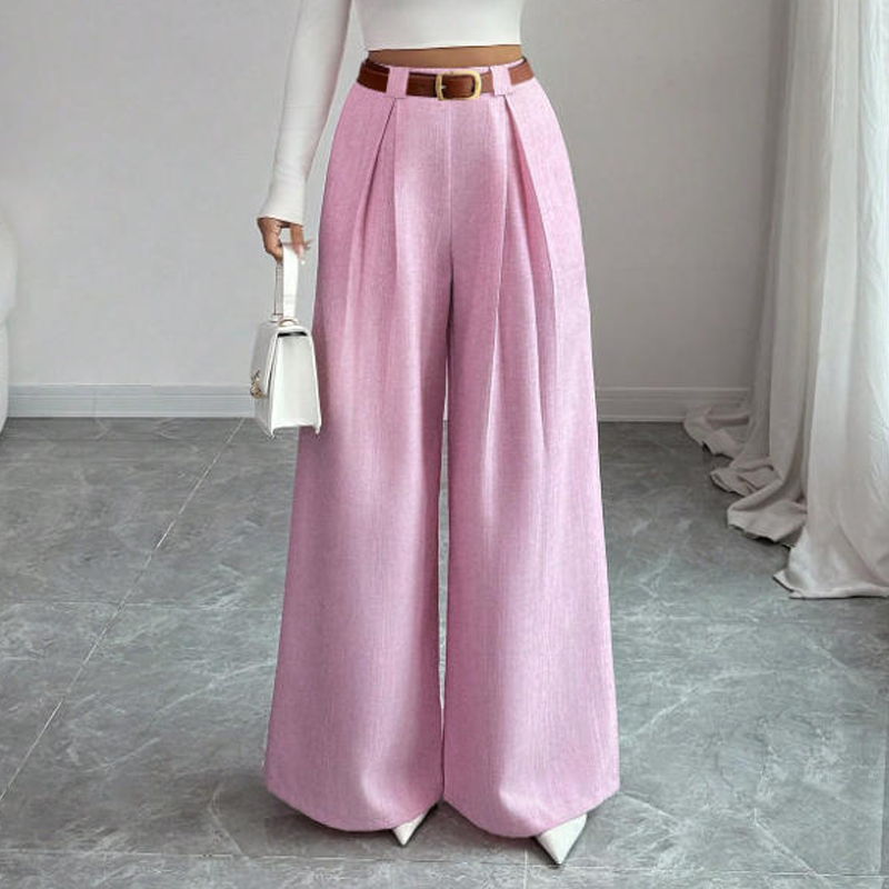 🌸Hot Sale 50% OFF💖Women's Elegant High-Waisted Wide-Leg Suit Pants