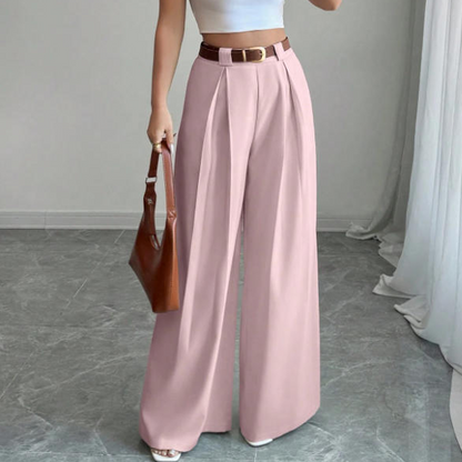 🌸Hot Sale 50% OFF💖Women's Elegant High-Waisted Wide-Leg Suit Pants