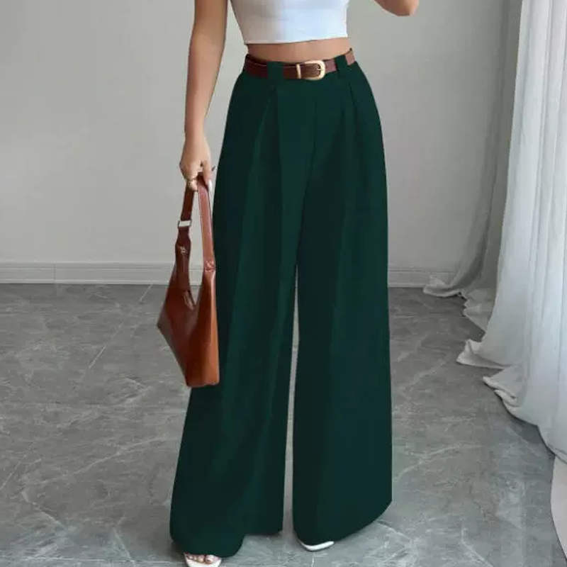🌸Hot Sale 50% OFF💖Women's Elegant High-Waisted Wide-Leg Suit Pants