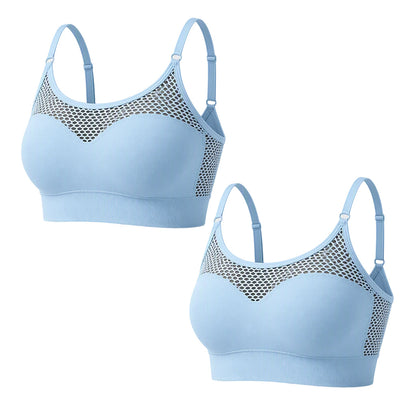 🌸Hot Sale 50% OFF💖Women's Hollow Mesh Push Up Sports Bra