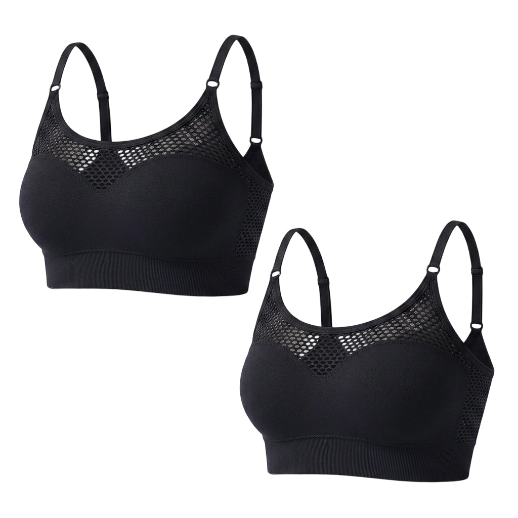 🌸Hot Sale 50% OFF💖Women's Hollow Mesh Push Up Sports Bra