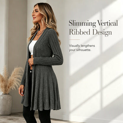 🌸🧥New Arrivals - Elegant Open Cardigan with Knit Texture – Soft Comfort & Versatile Style for Any Occasion