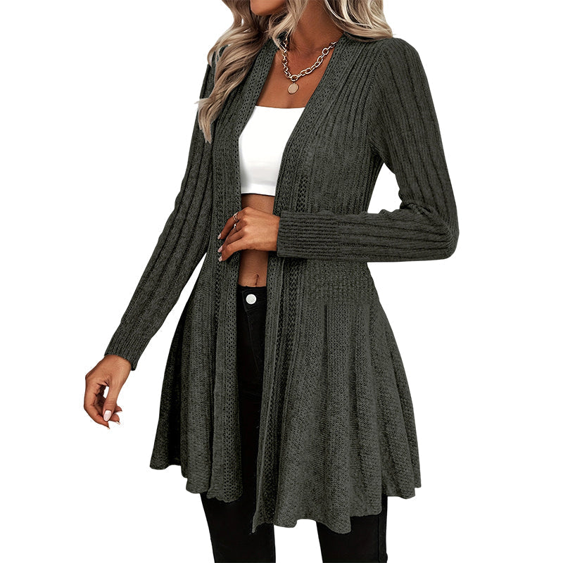 🌸🧥New Arrivals - Elegant Open Cardigan with Knit Texture – Soft Comfort & Versatile Style for Any Occasion