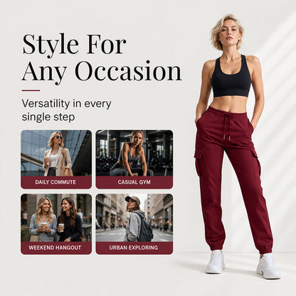 ⏰Last Day Sale 50% Off💃 Women's Casual Drawstring Waist Cargo Pants – Relaxed Utility Style With Comfortable Everyday Fit 👖