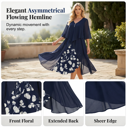 🌸Hot Sale 50% OFF💖Women's Casual Loose Fit Floral Print Dress