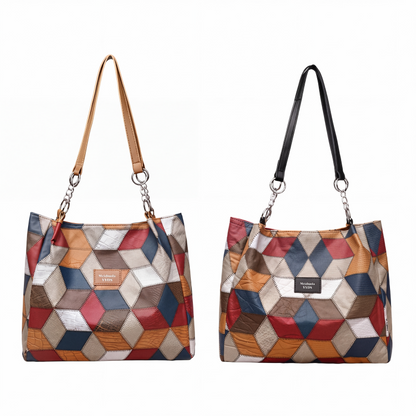 ✨ 2026 Women's Geometric Tote Bag – Large Capacity Stylish Handbag For Everyday Elegance👜