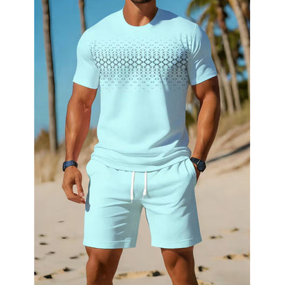 🌸Hot Sale 50% OFF💖Men's Casual T-Shirt & Shorts 2-Piece Set