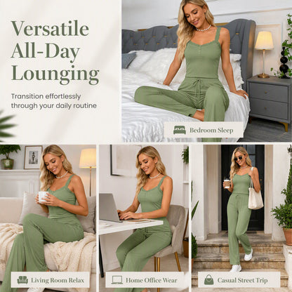 🌸Hot Sale 50% OFF💖Women's Summer Lace Camisole Pajama Set