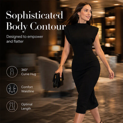 🌸Hot Sale 50% OFF💖Women's Elegant Mock Neck Bodycon Dress