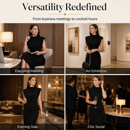 🌸Hot Sale 50% OFF💖Women's Elegant Mock Neck Bodycon Dress