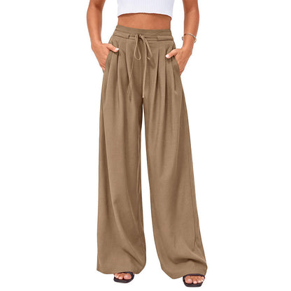 ⌛Limited-Time Offer🛍️Women's Casual Flowy Pleated Wide-Leg Pants