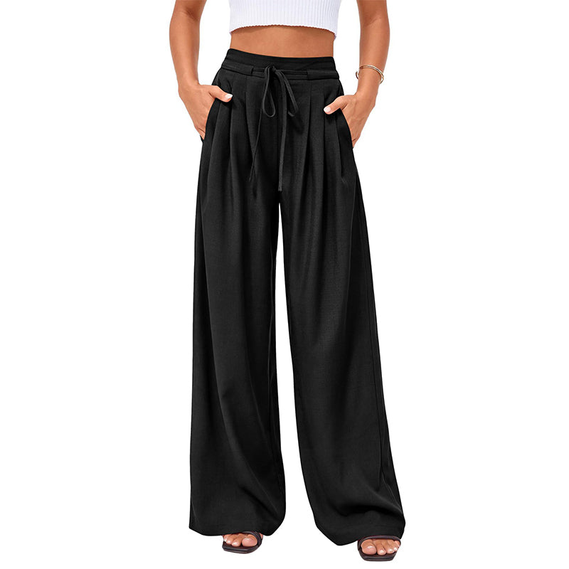 ⌛Limited-Time Offer🛍️Women's Casual Flowy Pleated Wide-Leg Pants