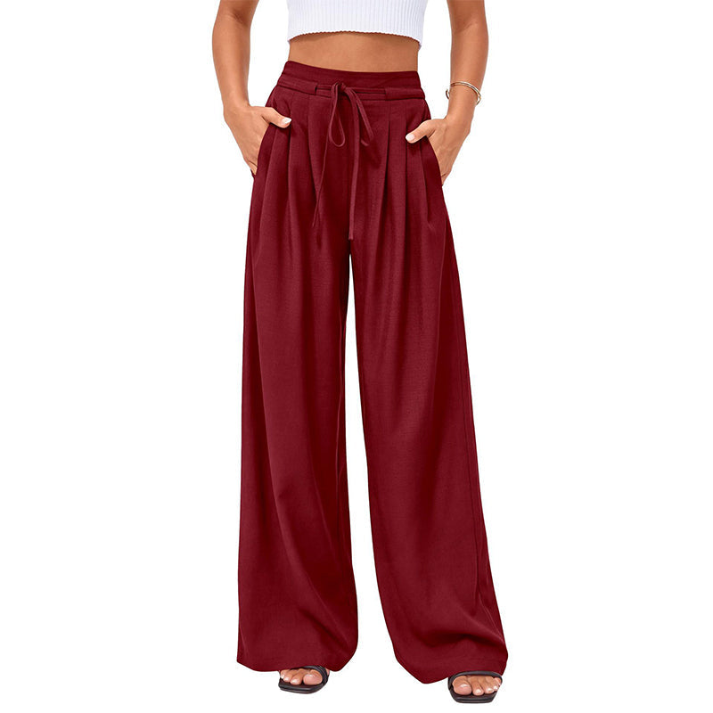 ⌛Limited-Time Offer🛍️Women's Casual Flowy Pleated Wide-Leg Pants