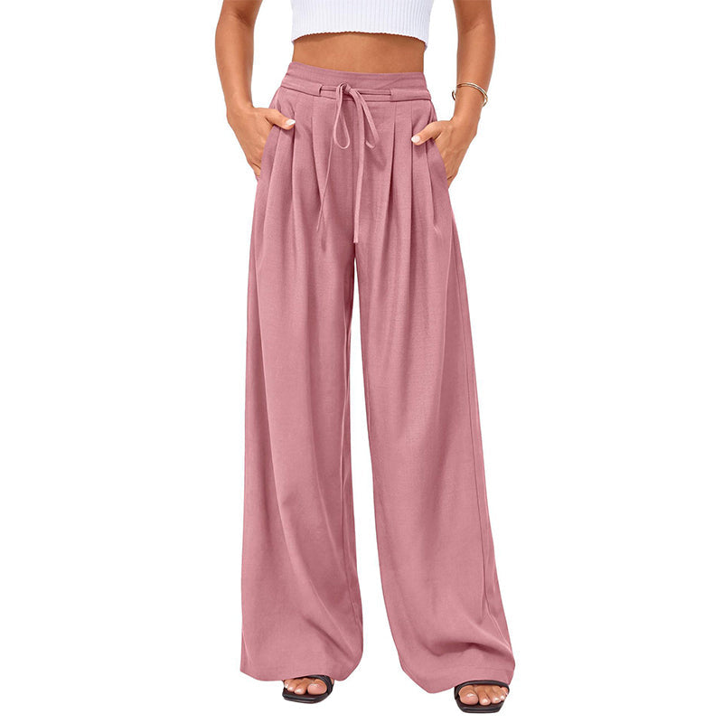 ⌛Limited-Time Offer🛍️Women's Casual Flowy Pleated Wide-Leg Pants
