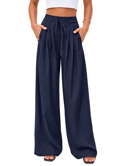 ⌛Limited-Time Offer🛍️Women's Casual Flowy Pleated Wide-Leg Pants
