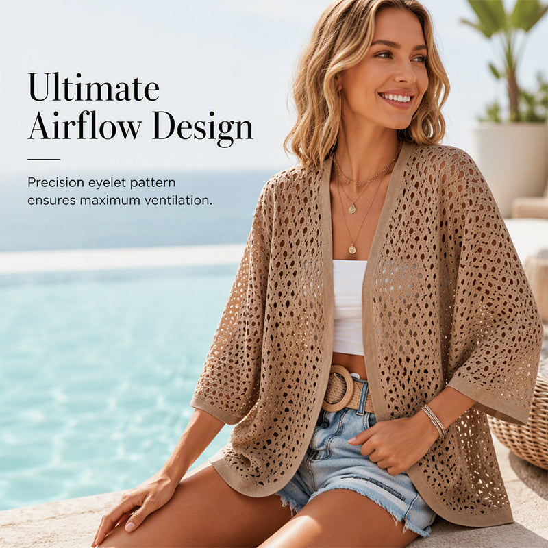 ⏰Last Day Sale 50% Off💃Women's Casual Openwork Lightweight Cardigan