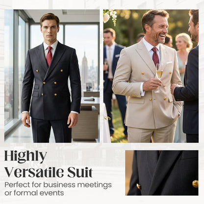 👖 LIMITED-TIME 50% OFF! ✨Men's Slim Fit Jacket & Pants 2-Piece Suit
