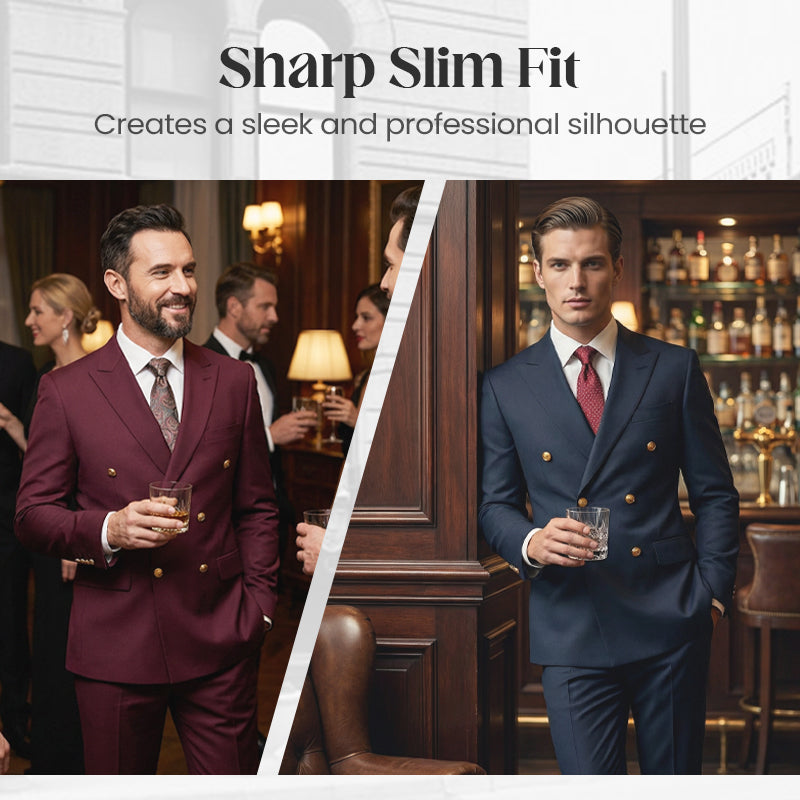 👖 LIMITED-TIME 50% OFF! ✨Men's Slim Fit Jacket & Pants 2-Piece Suit