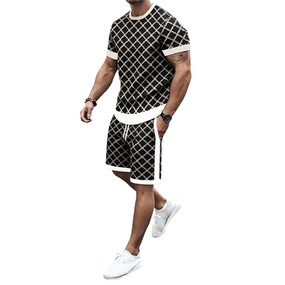 ⌛Limited-Time Offer🛍️Men's Casual Top & Shorts 2-Piece Set