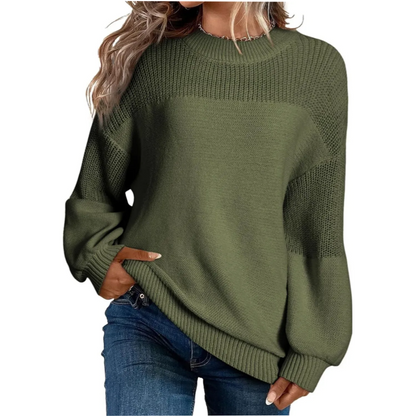 ⏰Last Day Sale 50% Off💃Women's Loose Fit Long Sleeve Knit Sweater