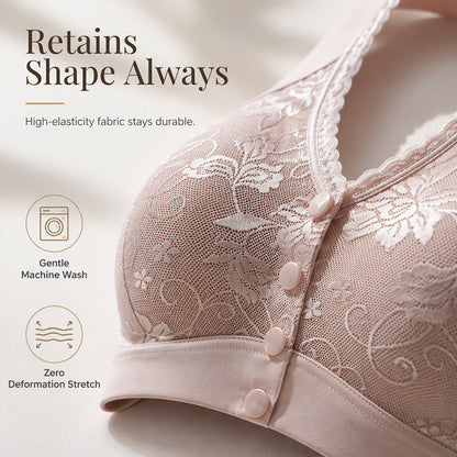 ⏰Last Day Sale 50% Off💃Front Closure Wire-Free Bra for Elderly Women Seamless Vest Style Plus Size
