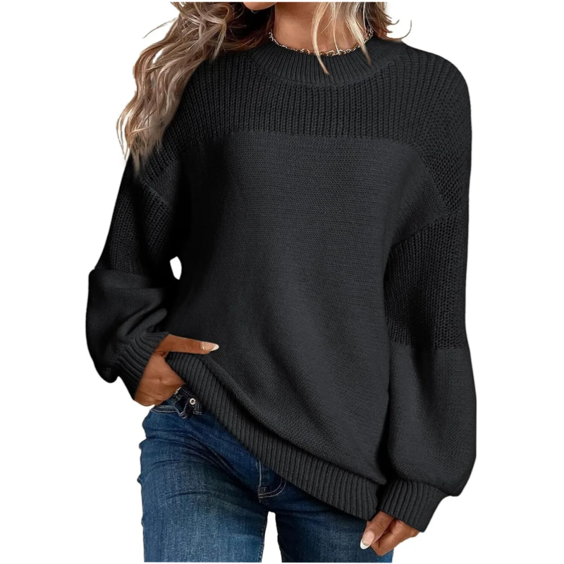 ⏰Last Day Sale 50% Off💃Women's Loose Fit Long Sleeve Knit Sweater