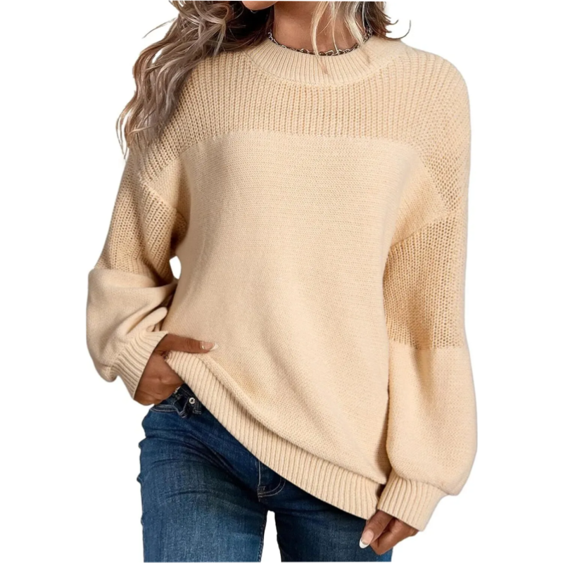 ⏰Last Day Sale 50% Off💃Women's Loose Fit Long Sleeve Knit Sweater