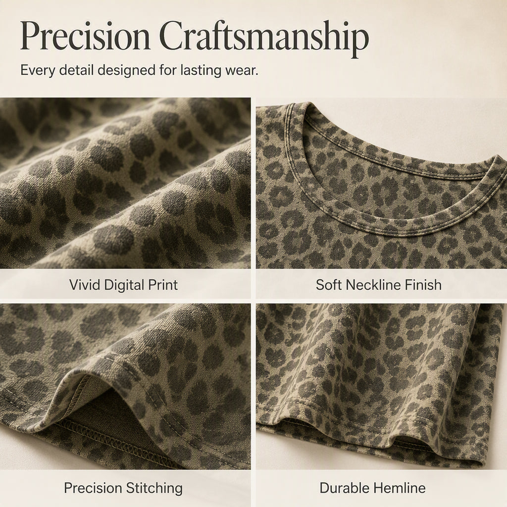 ⏰Last Day Sale 50% Off💃Women's Casual Leopard Print Dress