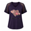 ⏰Last Day Sale 50% Off💃Elegant Lace Heart Tee