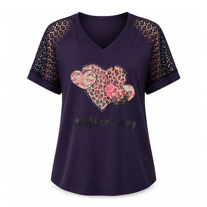 ⏰Last Day Sale 50% Off💃Elegant Lace Heart Tee