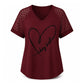 ⏰Last Day Sale 50% Off💃Elegant Lace Heart Tee