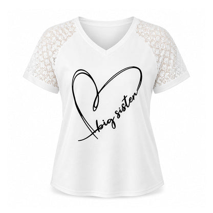 ⏰Last Day Sale 50% Off💃Elegant Lace Heart Tee