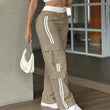 ⏰Last Day Sale 50% Off  👖 Women's Side Stripe Straight-Leg Cargo Pants
