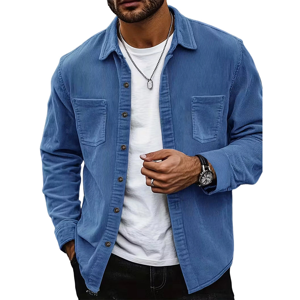 👔Men's Casual Corduroy Shirt Jacket – Classic Texture Meets Everyday Comfort