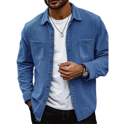 👔Men's Casual Corduroy Shirt Jacket – Classic Texture Meets Everyday Comfort