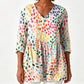 ⏰Last Day Sale 50% Off💃Women's Loose Digital Print Round Neck T-Shirt Short Sleeve Casual Top