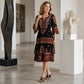 ⏰Last Day Sale 50% Off💃Women’s Bohemian V-Neck Tiered Ruffle Dress